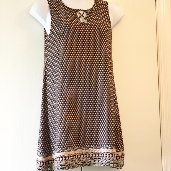 Max Studio A-Line Dress Size: M, EarthTones - Picture 6 of 11